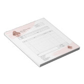 Formular für Bestellungen von Backwaren mit Kondit Notizblock (angewinkelt)