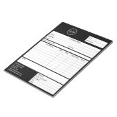 Formular für den Empfang von Logos für den Verkauf Notizblock (angewinkelt)