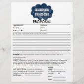 Formular für den Vorschlag für farbenfrohe blaue W (Vorderseite)