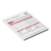 Formular für die Bestellung von Logo-Bakery Busine Notizblock (angewinkelt)