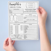 Formular für die Bestellung von Rahmen-Tasse Flyer (Hand)