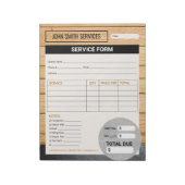 Formular für die Zuhause-Renovierungsarbeiten von Notizblock (Rotiert)