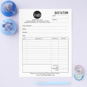 Formular-Geschäftsquotation - Flexible Typbereiche Flyer (Einzeln)