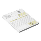 Formular-Geschäftsquotation Hinzufügen von Logo-No Notizblock (angewinkelt)