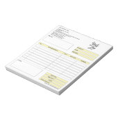 Formular-Geschäftsquotation Hinzufügen von Logo-No Notizblock (Rotiert)