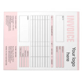 Formular-Geschäftsquotation Hinzufügen von Logo-No Notizblock (Vorderseite)