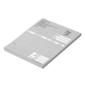 Formular-Geschäftsquotation Hinzufügen von Logo-No Notizblock (Rotiert)