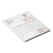 Formular-Geschäftsquotation Hinzufügen von Logo-No Notizblock (angewinkelt)