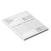 Formular-Geschäftsquotation Hinzufügen von Logo-No Notizblock (angewinkelt)