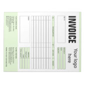 Formular-Geschäftsquotation Hinzufügen von Logo-No Notizblock (Vorderseite)