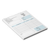 Formular-Geschäftsquotation Hinzufügen von Logo-No Notizblock (angewinkelt)