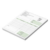 Formular-Geschäftsquotation Hinzufügen von Logo-No Notizblock (Rotiert)