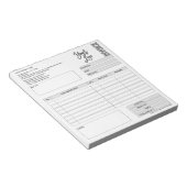 Formular-Geschäftsquotation Hinzufügen von Logo-No Notizblock (angewinkelt)