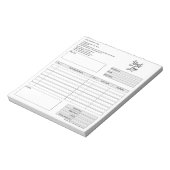 Formular-Geschäftsquotation Hinzufügen von Logo-No Notizblock (Rotiert)