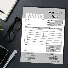 Formular-Geschäftsquotation Hinzufügen von Logo-No Notizblock