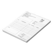 Formular-Geschäftsquotation Hinzufügen von Logo-No Notizblock (Rotiert)