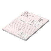 Formular-Geschäftsquotation Hinzufügen von Logo-No Notizblock (Rotiert)