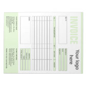 Formular-Geschäftsquotation Hinzufügen von Logo-No Notizblock (Vorderseite)