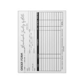 Formular Notepad bestellen - Verkäufer Notizblock (Rotiert)