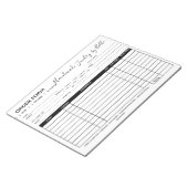 Formular Notepad bestellen - Verkäufer Notizblock (angewinkelt)