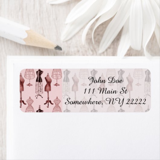 Formulare für antikes rosa Kleid (Insitu)