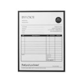 Formulare für die schwarzen, modernen Geschäftskon Notizblock (Rotiert)