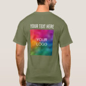 Formulare für Firmenlogo T-Shirt (Rückseite)