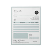 Formulare für grüne Minimalistische Unternehmensqu Notizblock (Rotiert)