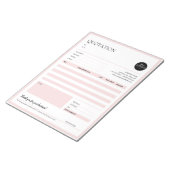 Formulare für Minimalistische Rechnungen für klein Notizblock (angewinkelt)