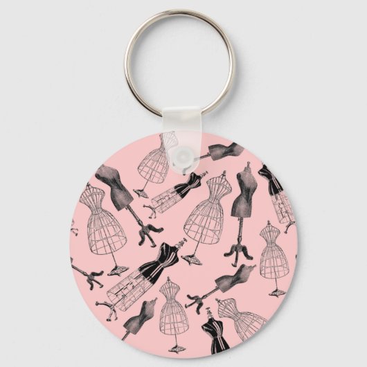 Formulare für Vintages Kleid Schlüsselanhänger (Vorderseite)