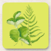 Formulare in grün auf einem Untersetzer-Set Getränkeuntersetzer (Vorderseite)