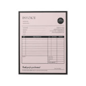 Formulare zur Rechnungsstellung für moderne, schwa Notizblock (Rotiert)