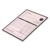 Formulare zur Rechnungsstellung für moderne, schwa Notizblock (angewinkelt)