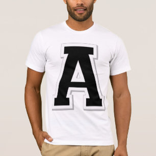 Formulieren Sie es Anfangsbuchstabe ein T-Shirt
