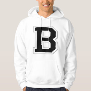 Formulieren Sie es Anfangsbuchstabeb schwarzer Hoodie