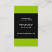 Formulieren Sie es! ~ Monogramm-Visitenkarten Visitenkarte (Rückseite)