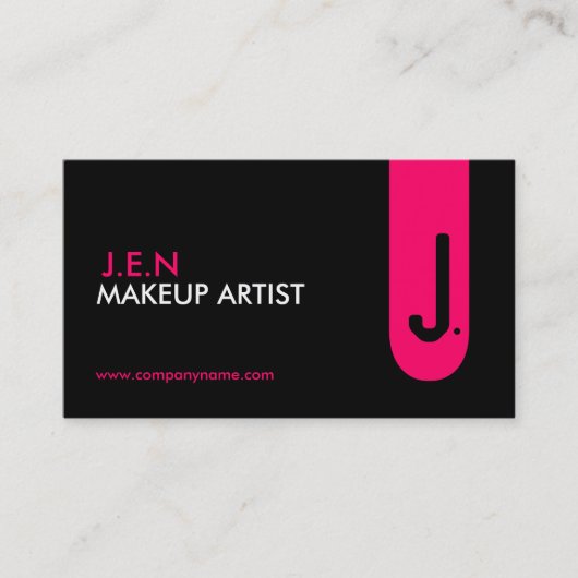 Formulieren Sie es! ~ Monogramm-Visitenkarten Visitenkarte (Vorderseite)