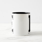 Formulieren Sie es schwarzer Kaffee-Tasse des Zweifarbige Tasse (Mittel)