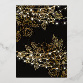 Formulierung der Aufforderungen | Luxus Folieneinladung (Rückseite)