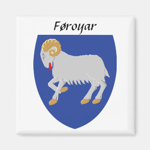 Føroyar - Färöer-Wappen Magnet