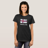 Føroyar White Blue Red T-Shirt (Vorne ganz)