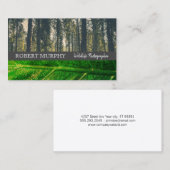 Forrest | Blatt | Wild Life Fotograf Visitenkarte (Vorne/Hinten)