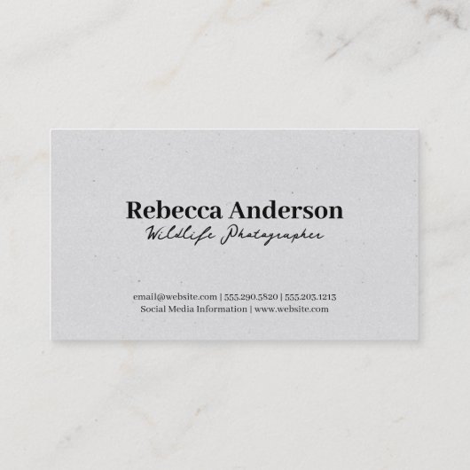 Forrest | Camping-Außenlogo Visitenkarte (Rückseite)