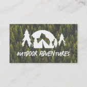 Forrest | Camping-Außenlogo Visitenkarte (Vorderseite)