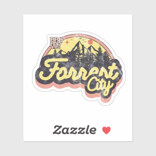 Forrest City, Arkansas Sticker (Blatt)