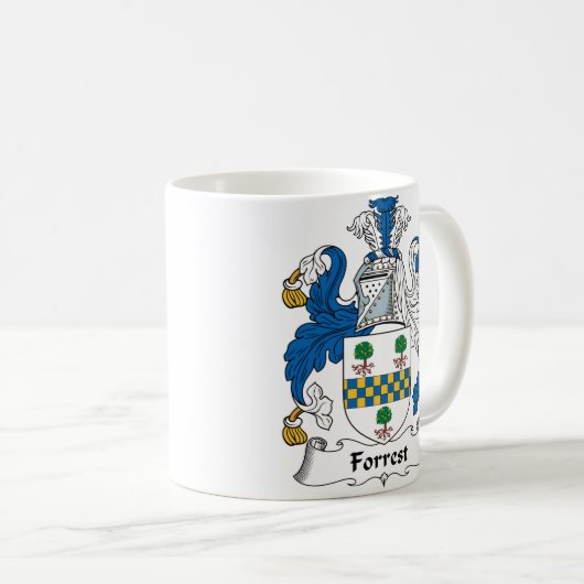 Forrest Familienwappen Kaffeetasse (VorderseiteRechts)
