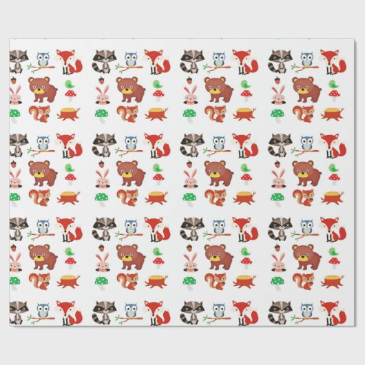 Forrest Friends Geschenkpapier (Flach)