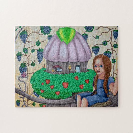 Forrest Fruit Fairy Zeichnend Puzzle (Horizontal)