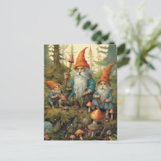 Forrest Gnomes Postkarte (Stehend Vorderseite)