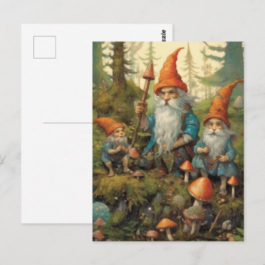 Forrest Gnomes Postkarte (Vorne/Hinten)